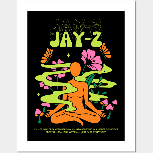 Jay-Z // Yoga Wall Art by Mamamiyah